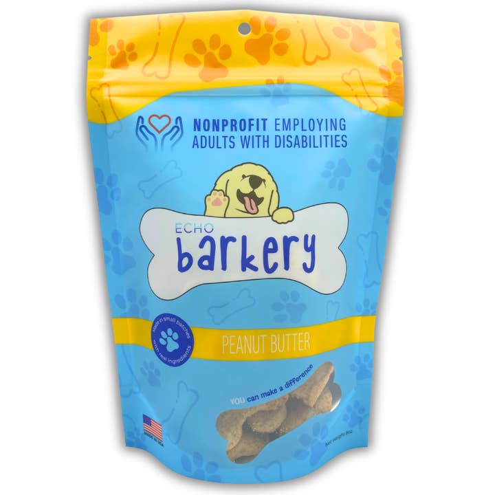 Peanut Butter Dog Biscuits for wholesale by ECHO Barkery