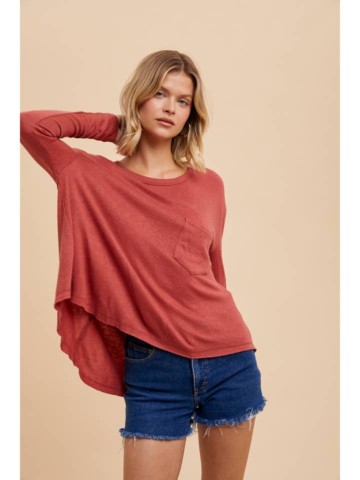 BURNT GINGER HI LOW TOP WITH EXAGGERATED BACK for wholesale on Faire2