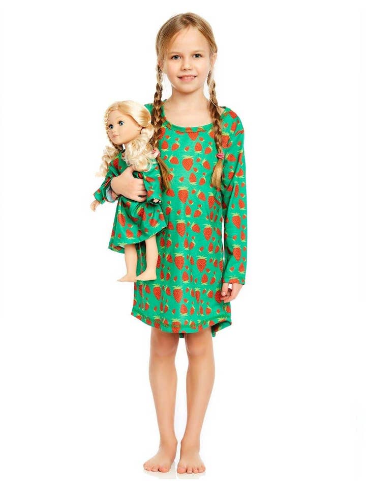 Leveret Pajamas - Wholesale Nightdress - Kids - Kids Girl & Doll Nightgown12