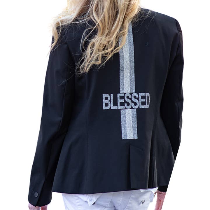 Blessed Blazer Black - Black for wholesale by Hipchik