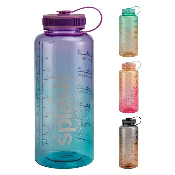 Bouteille de Sport en Plastique Splash 50oz Bouchon Torsadé pour la vente par Deluxe Import Trading