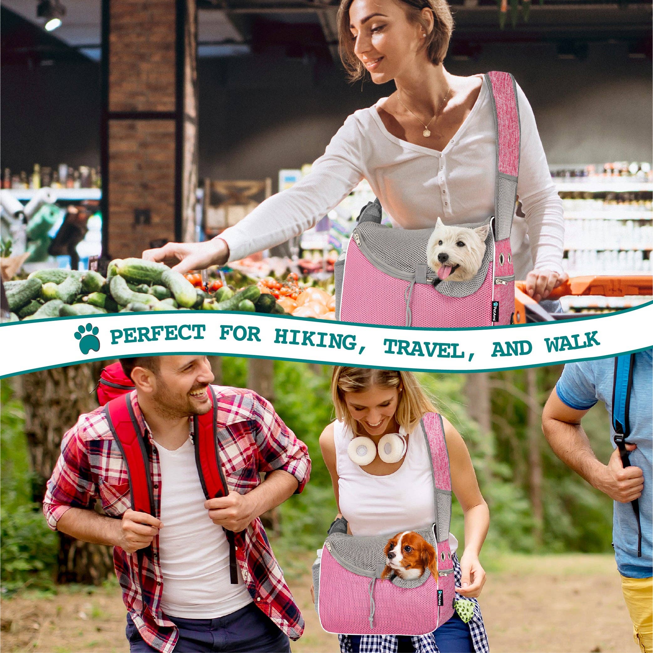 PetAmi - Vendita all'ingrosso Trasportino - Cani e gatti - Borsa a tracolla per animali domestici32