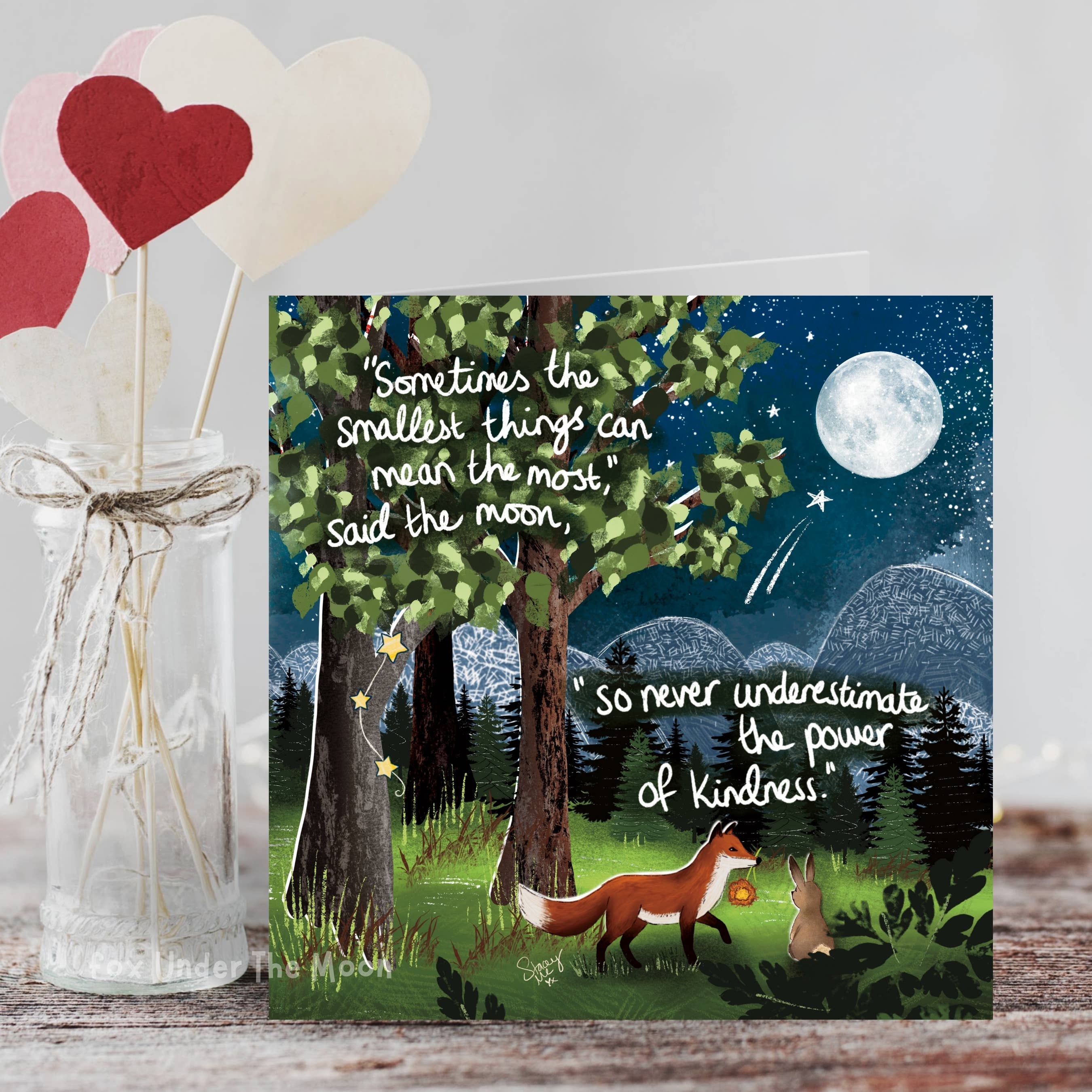 Fox Under The Moon – wholesale Everyday greeting card – 'The Smallest Things' -Greeting Card From Fox Under The Moon1
