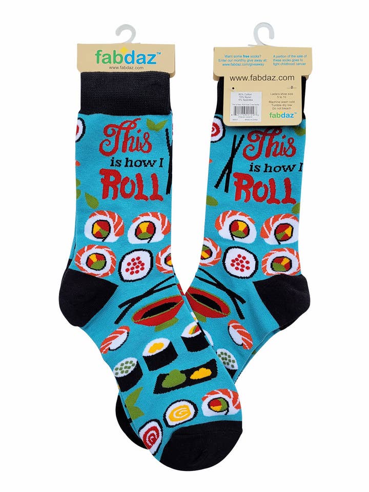 Fabdaz - Wholesale Socks - Women's - This Is How I Roll Women's Crew Socks3