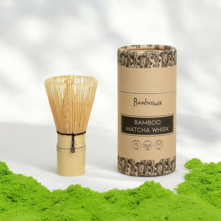 Bamboo Switch - Wholesale Whisk - Bamboo Matcha Tea Whisk in Paper Tube | Earth Day Bestseller