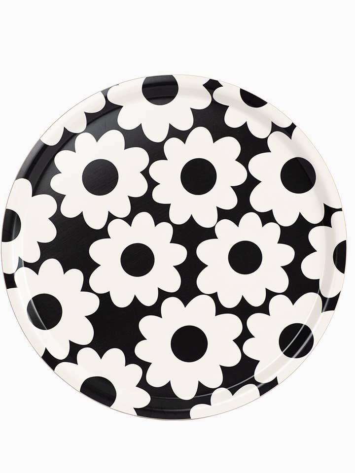 Round tray “Flora” for wholesale by Rotordesign AB