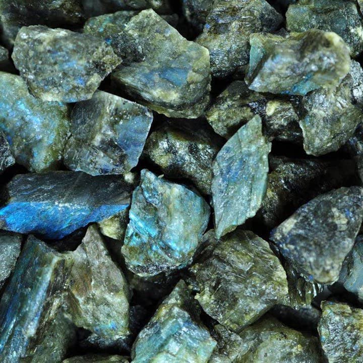 Fantasia Mining - Wholesale Spiritual Stone/Crystal - Rough Labradorite Crystals - Raw Natural Stones (1 lb)
