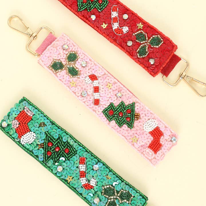 SP Sophia Collection - Wholesale Keychain - Women's - Christmas Themed Jeweled Keychain 3