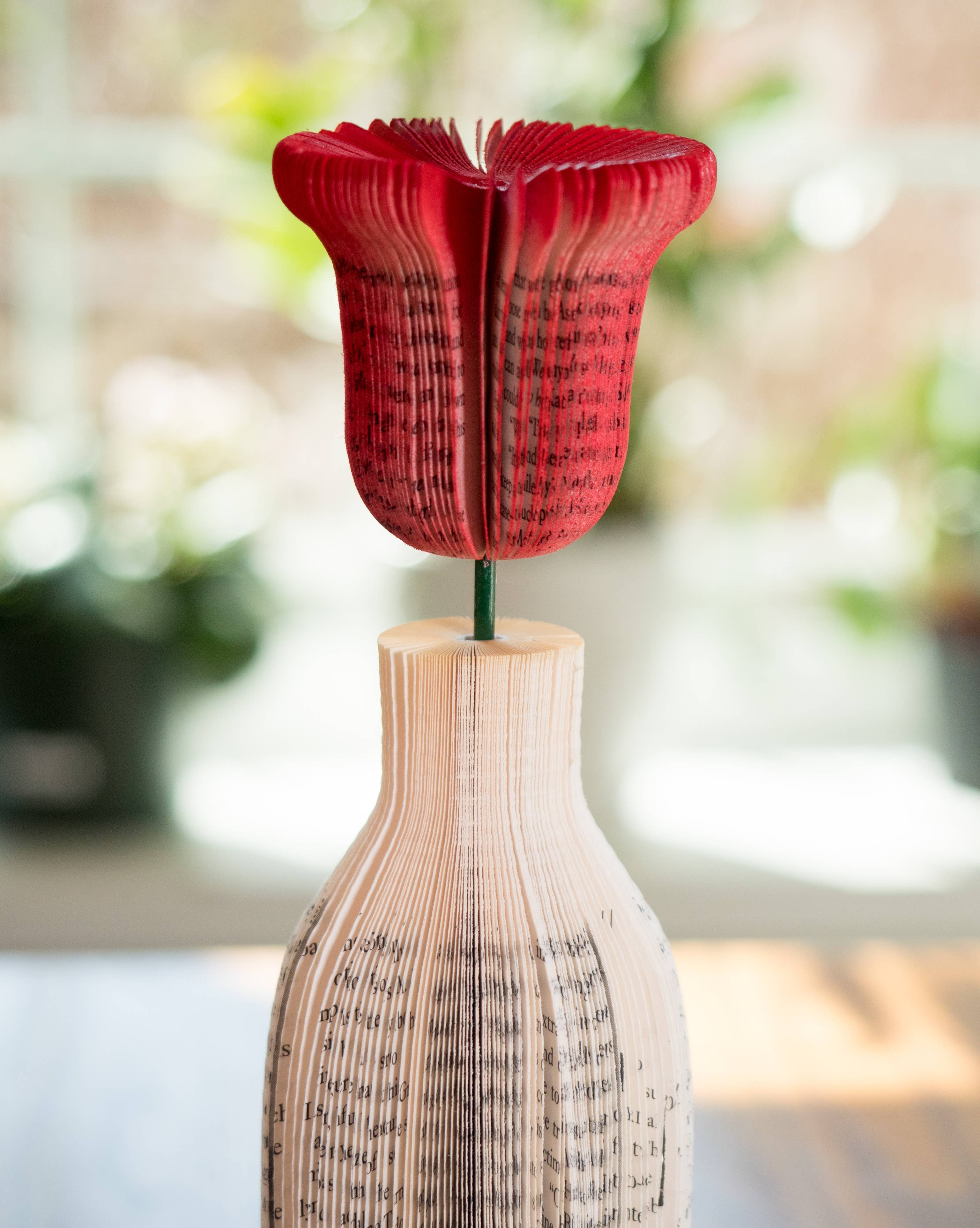 Root To Vine - Wholesale Artificial Flowers - Book Flower Vase-Handmade Valentines Gift1