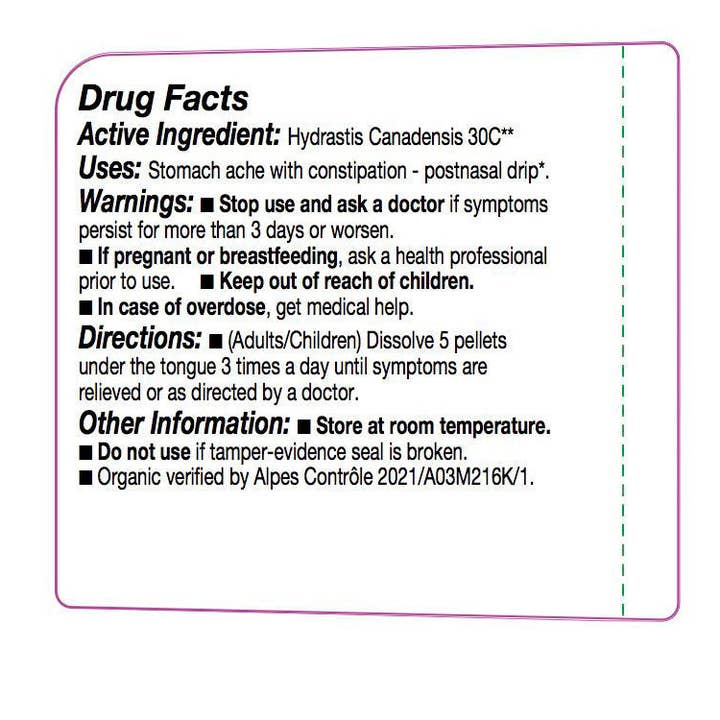 Ollois - Wholesale Oral Supplement/Vitamin - Olloïs Hydrastis Canadensis 30C Vegan Organic, 80 Pellets2