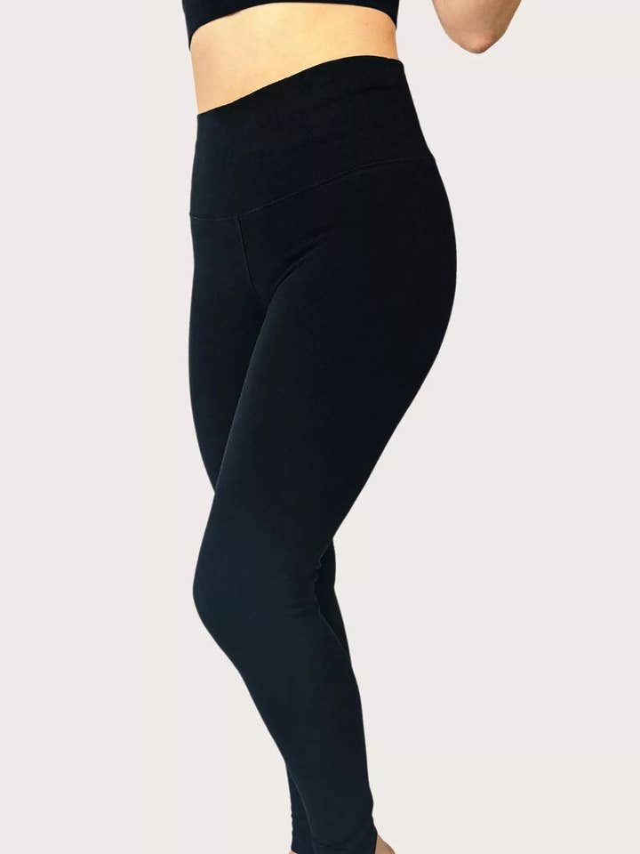 Leggins de algodón orgánico de 25 pulgadas para venta al por mayor de Jacarandá