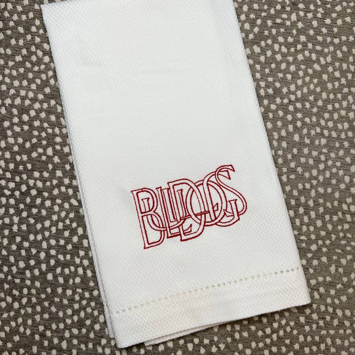 BULLDOGS Huck Towel for wholesale by Oh Happy Day Shoppe