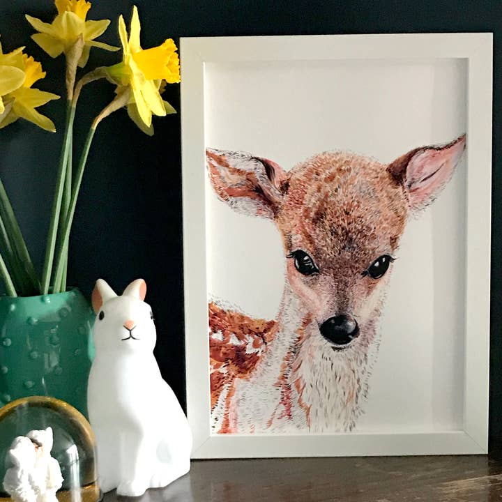 Bambi Giclée Nursery Print for wholesale by Max Made Me