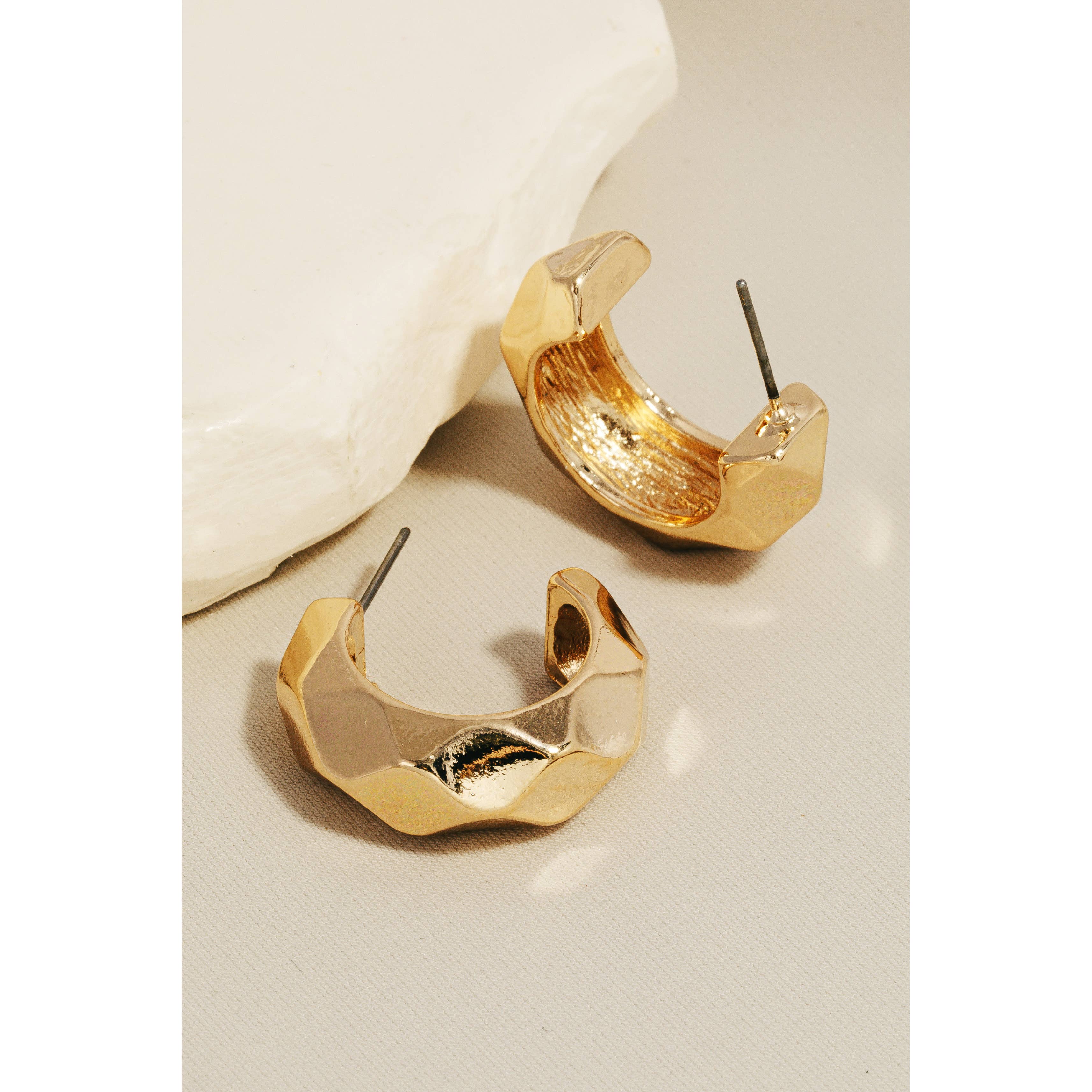 Anarchy Street - Wholesale Hoop Earrings - Geometric Metallic Hoop Earrings0