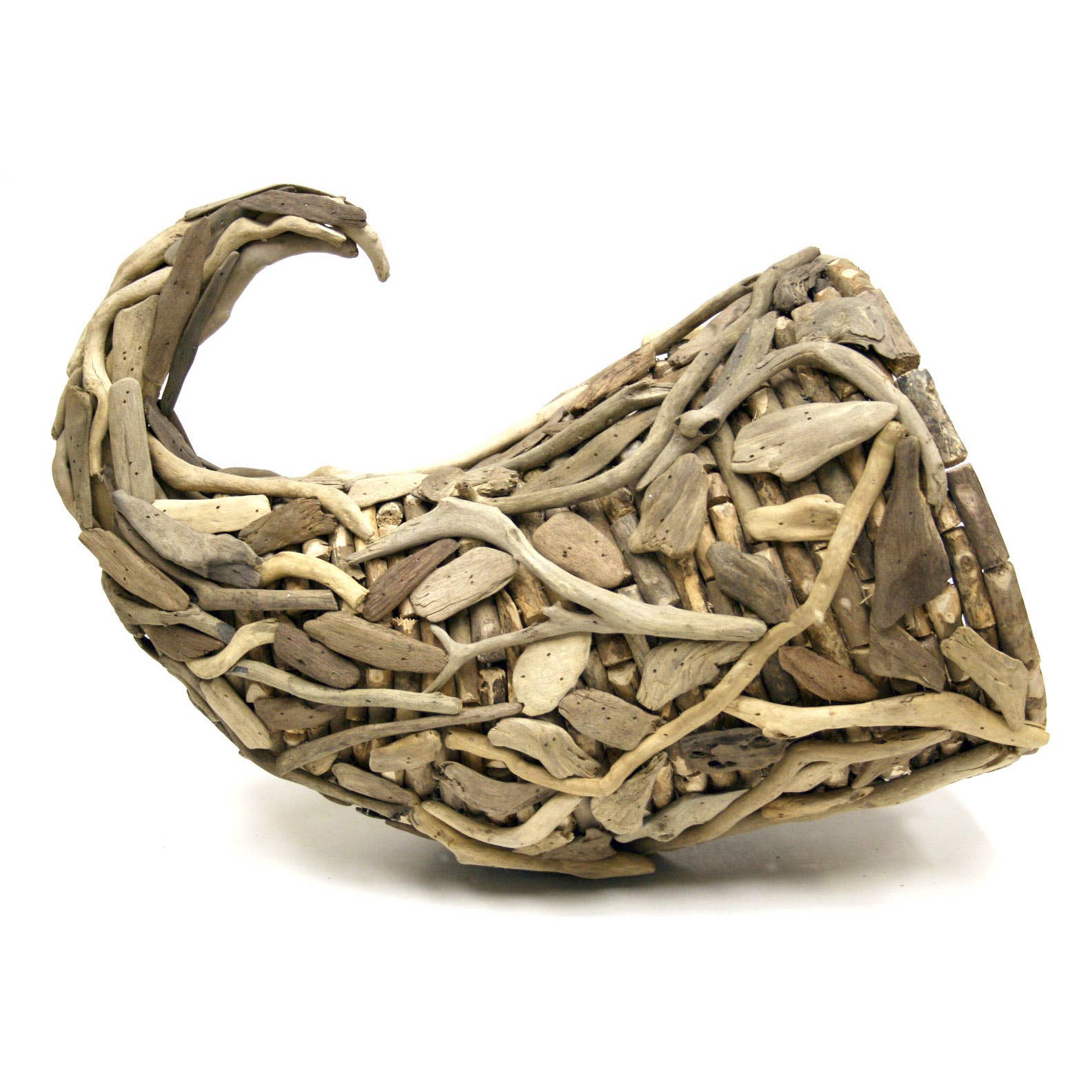 Housewares & Tabletops by Contrast Inc. - Venta al por mayor Artículo decorativo de mesa - Cornucopia grande de madera flotante 1