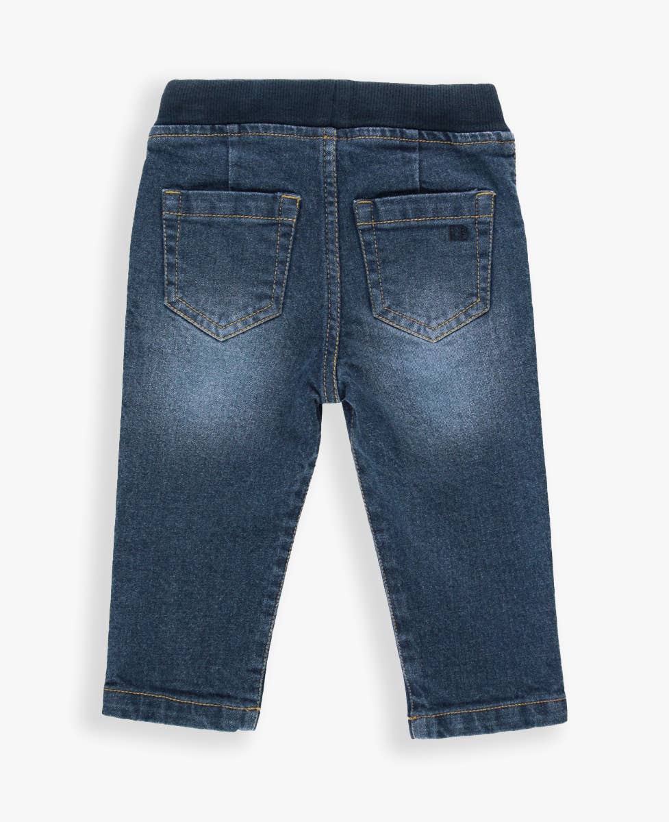RuffleButts + RuggedButts - Vendita all'ingrosso Jeans - Bambini - Jeans elasticizzati da ragazzo in denim lavaggio medio con elastico in vita11