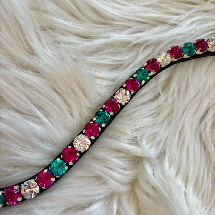 CR Harmonyequestrian - Wholesale Horseback Riding Gear - Preciosa Candy Browband0