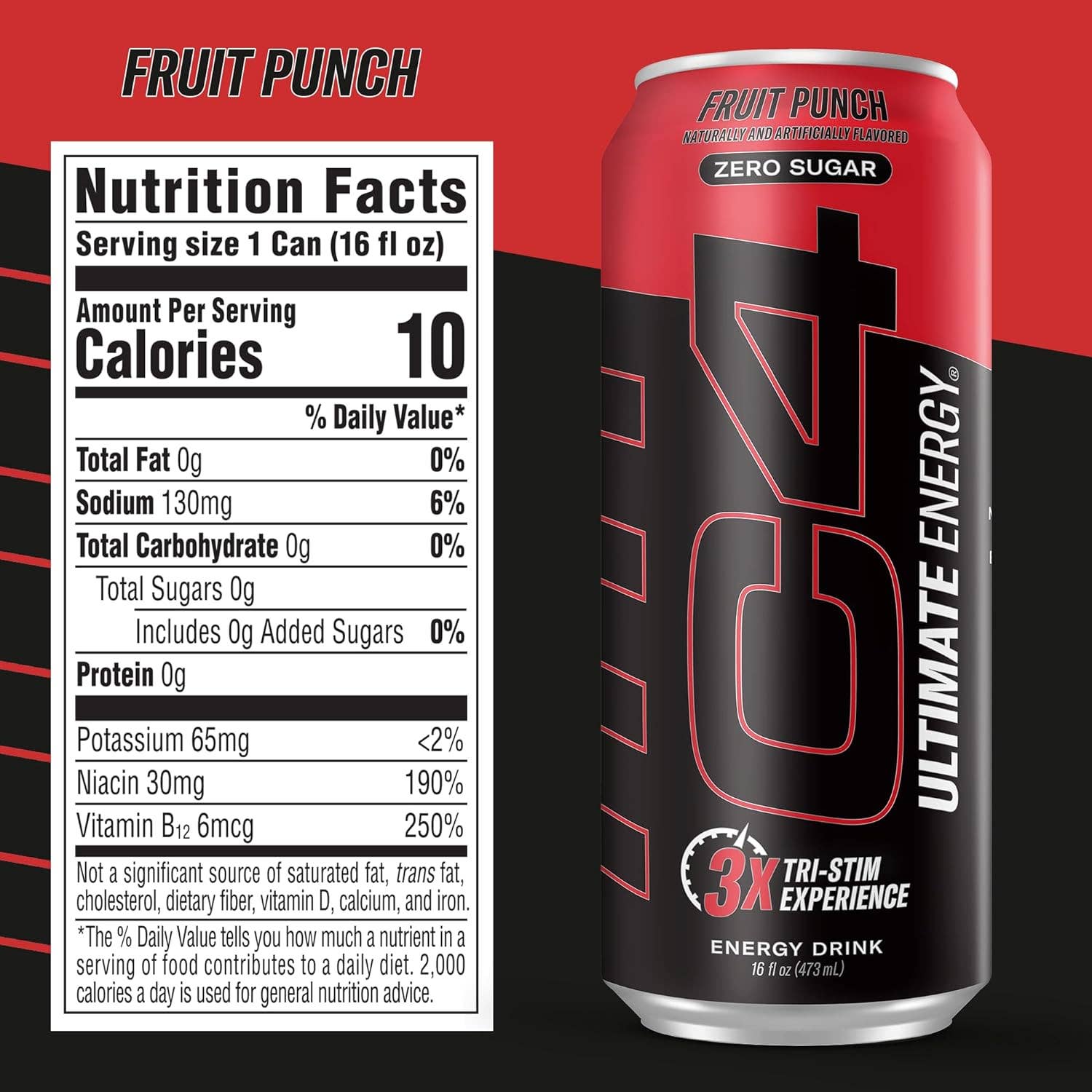 Oasis Snacks - Wholesale Sports/Energy Drink - C4 ULTIMATE Sugar-Free Energy Drink, 16oz12