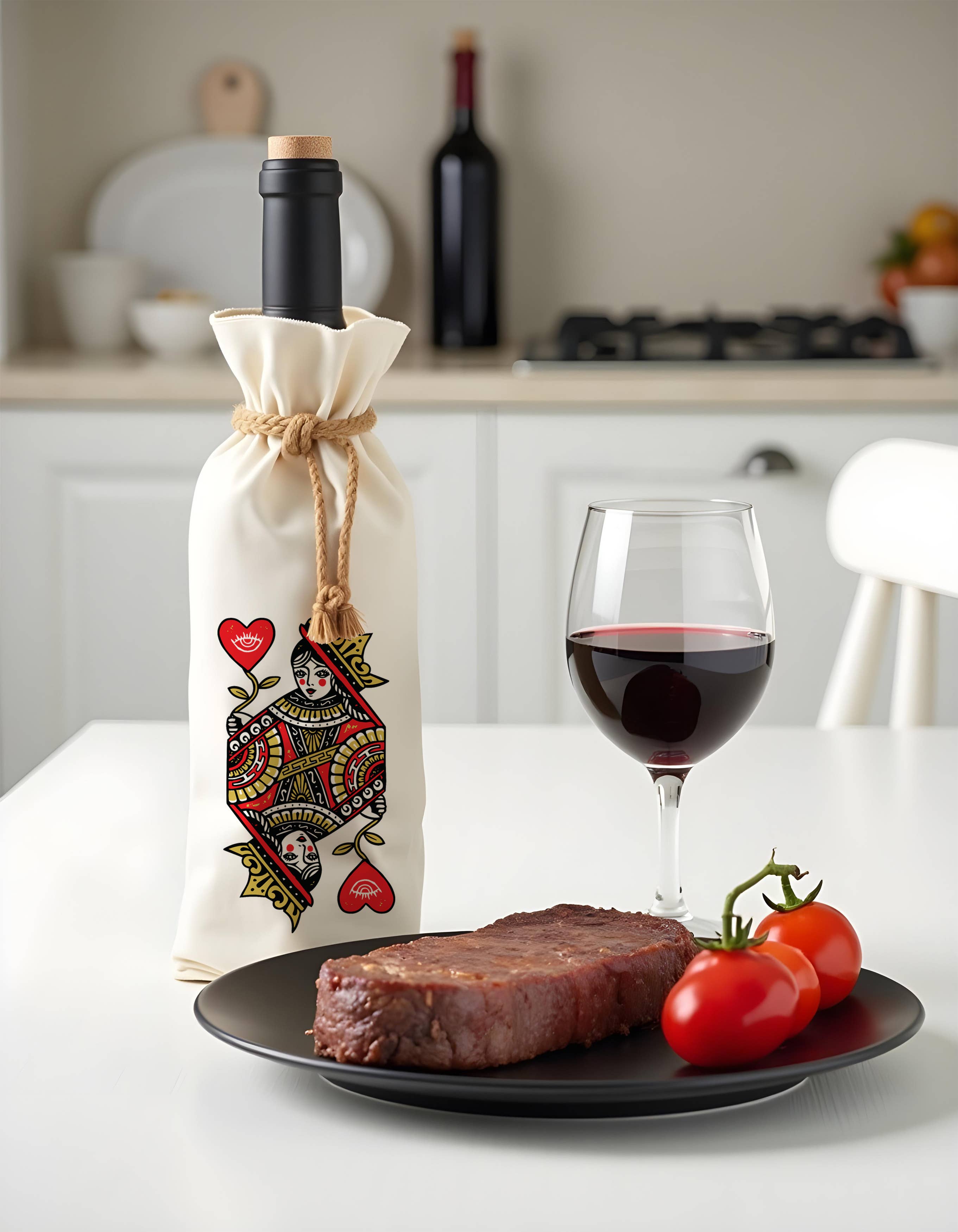 Jolitee – wholesale Wine gift bag – Bottle Bags - Cards & Sips, 3 Styles to Choose From5