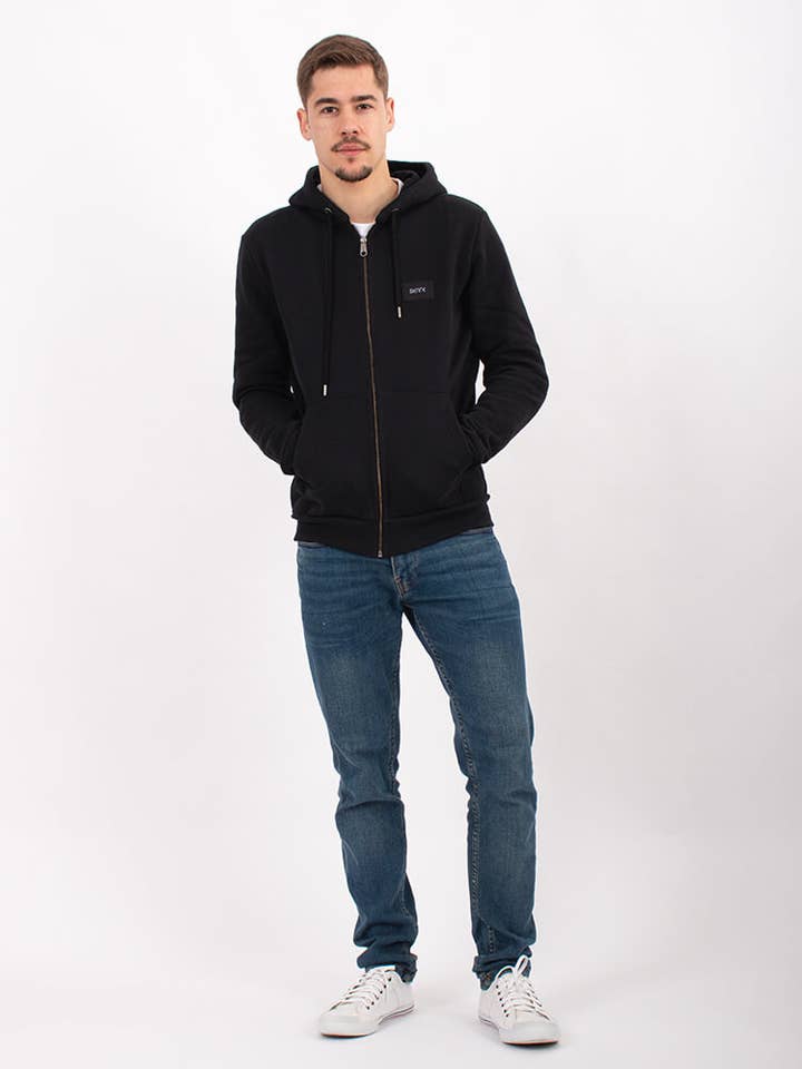 Zip Jacket Basic Zwart voor wholesale door StockNow Unipessoal