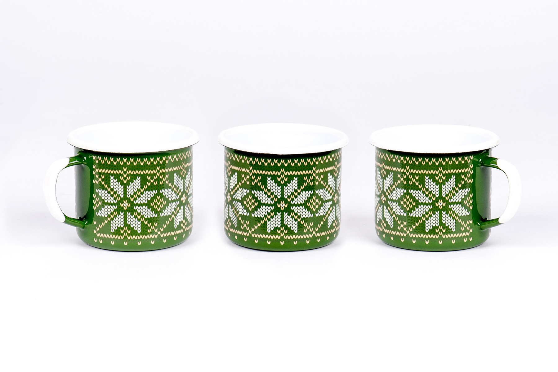 Emalco Enamelware - Wholesale Coffee Mug - 12 oz Green Enamel Coffee Mug | CHRISTMAS2