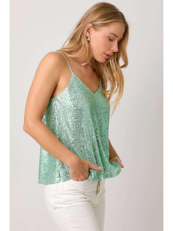 Mystree - Wholesale Camisole - Women's - 60292 Adjustable Sequin Cami2