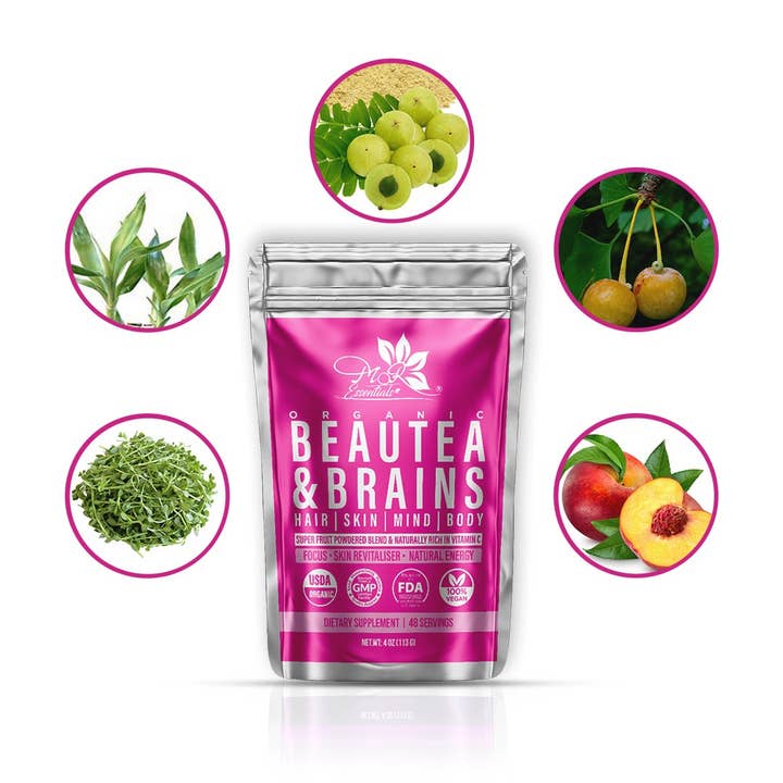 1 oz. Beautea and Brains for wholesale by MoR Essentials