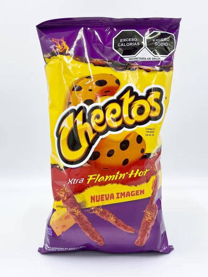 Cheetos Xtra Flamin Hot 12 Count for wholesale by Mr. YuYu's Chililicious Candy