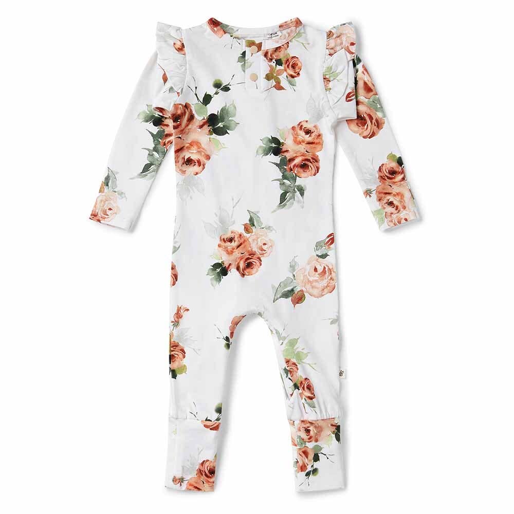 Snuggle Hunny - Wholesale Jumpsuit - Baby - Rosebud Organic Growsuit1