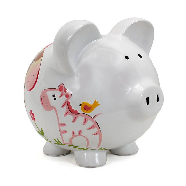Child To Cherish® - Wholesale Money/Piggy Bank - Kids & Baby - Large Jungle Jill Pig