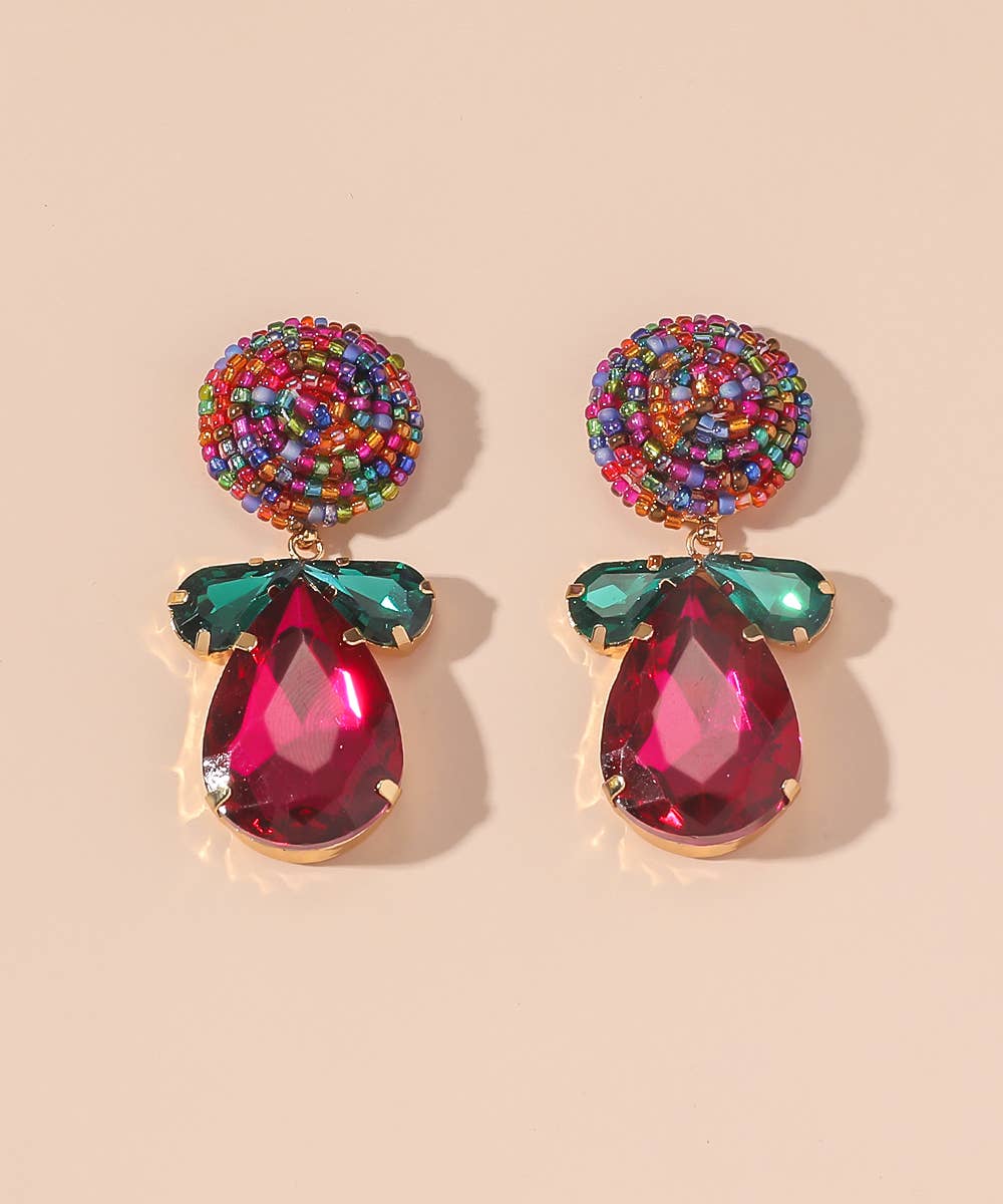 Blossom bijoux – Brincos de argola por atacado – Brincos de botão em ouro 25AHBOL0270