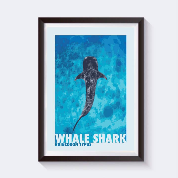 Whale Shark Ocean Wildlife Print for wholesale by 2 Sisters