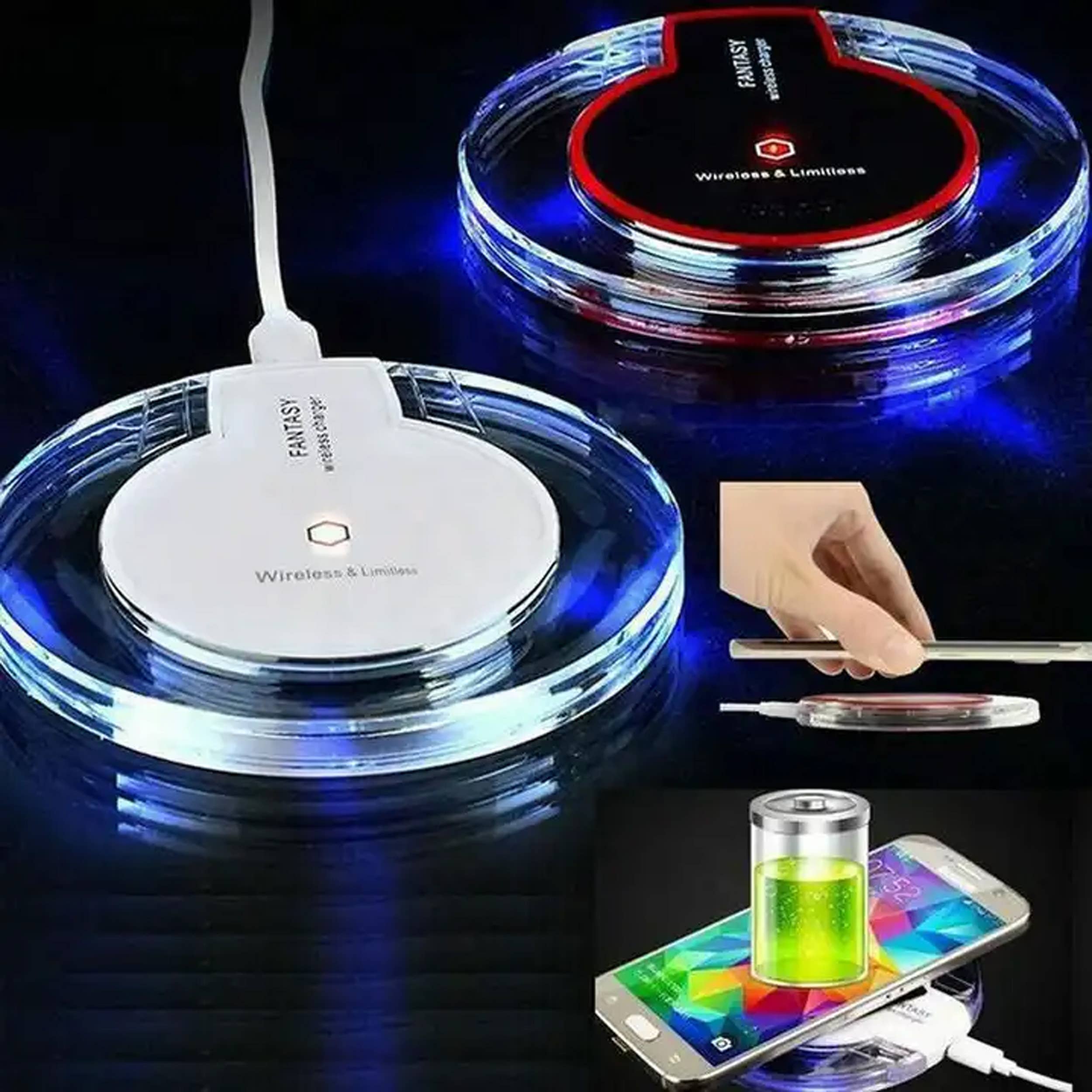 GulleeGadgets - Wholesale Dock en standaard voor telefoon - 5W draadloos oplaadstation in bulk4