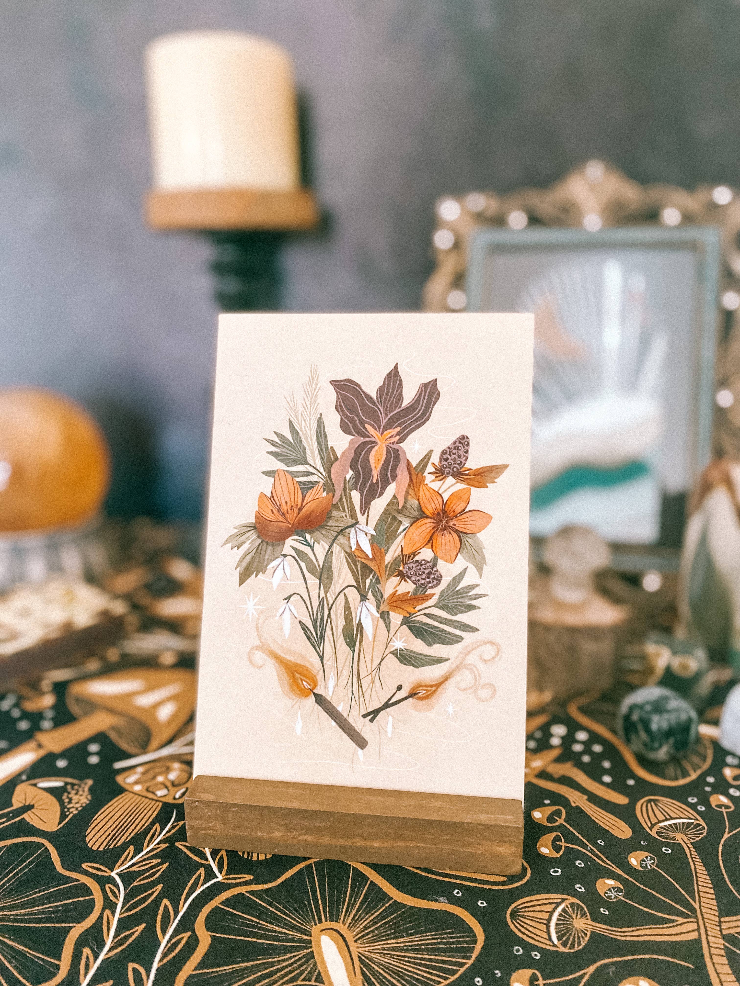 Lantern Print Co. - Wholesale Art Print - Art Print: Witch's Bouquet; 5x7, 8x10, 4x62