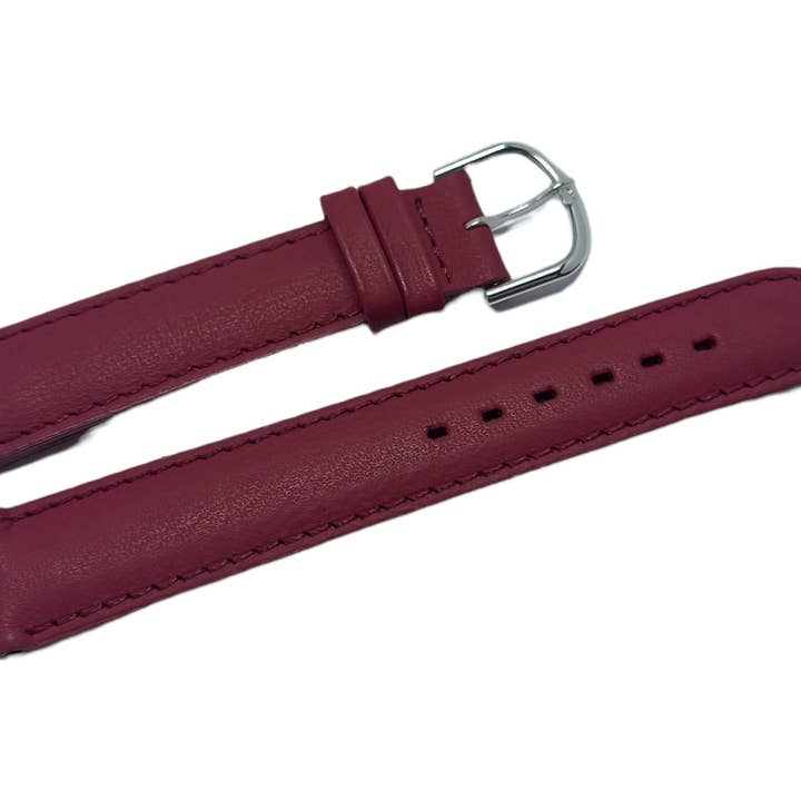 18 mm fuchsia. Horlogeband met gladde koepel voor wholesale door BRACELETS MONTRE ACH