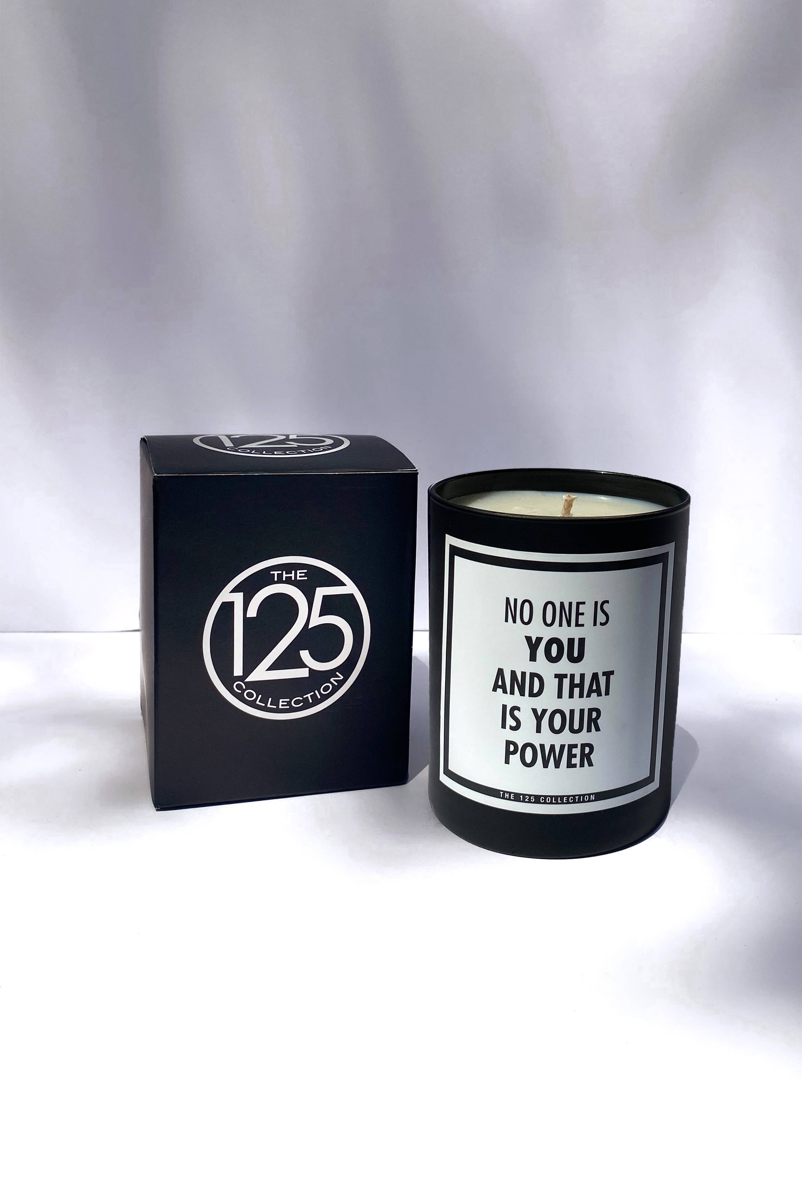 The 125 Collection - Vente Bougie en bocal - Personne n'est vous et c'est votre pouvoir : bougie au soja de 12 oz1