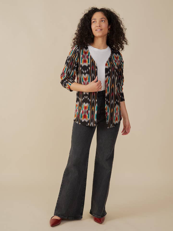 Giacca Crossroads Calico Ikat per la vendita all'ingrosso da parte di Mata Traders