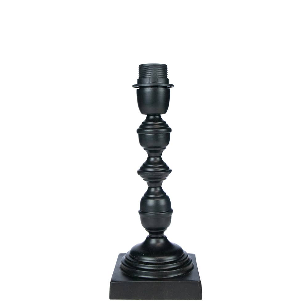 Mars & More - Brand of B Living - Wholesale Decorative Tabletop Object - lamp base ornament black 11x11x30cm0