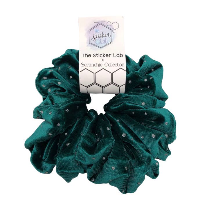 The Sticker Lab - Wholesale Scrunchie - Women’s - XXL Scrunchie Velvet Scrunchies Hair Tie Handmade1