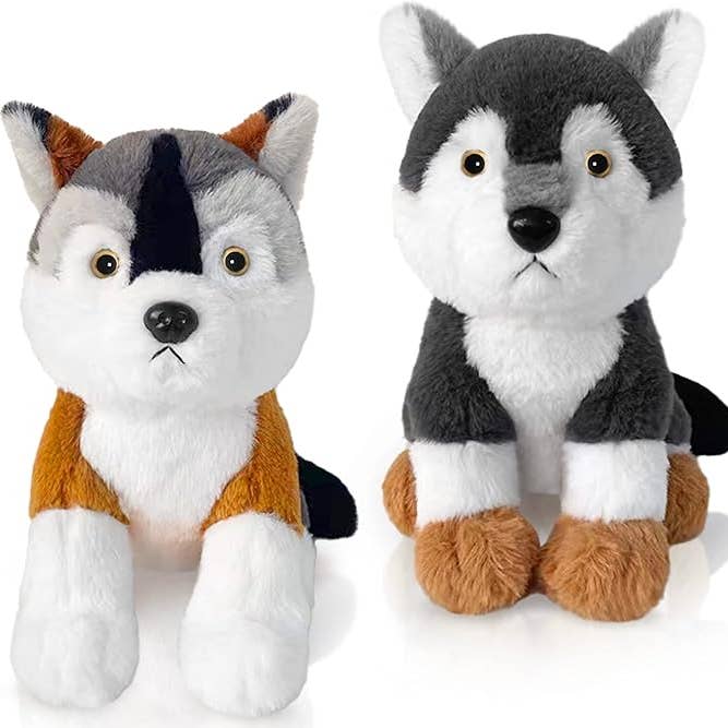 Stuffed Wolf Toy (Assorted Color) for wholesale by Crover