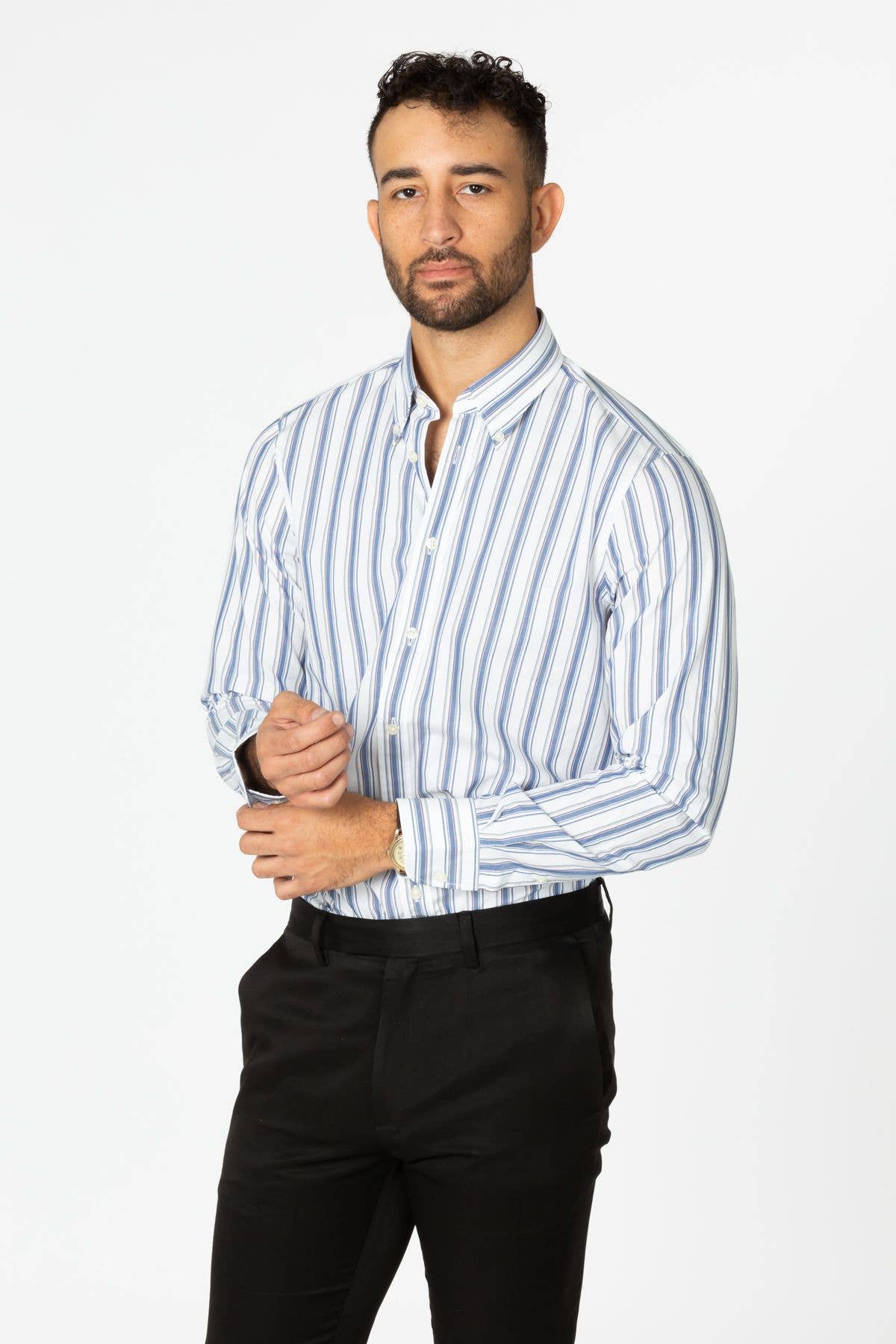 BLUE AGE - Wholesale Button Down Shirt - Men's - Men Dress Long Sleeve Shirts18