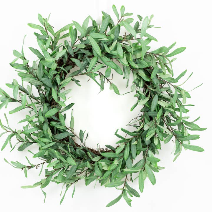 Devanie At Home (Formerly Adams & Co.) - Wholesale Wreath - K10001 - 30" Ollie Olive Wreath - Faux Olive Leaves