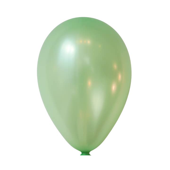 15-ct Retail-Ready Bags - 9" Pearl Mint Green Latex Balloons by Gayla for wholesale by Creative Balloons Manufacturing