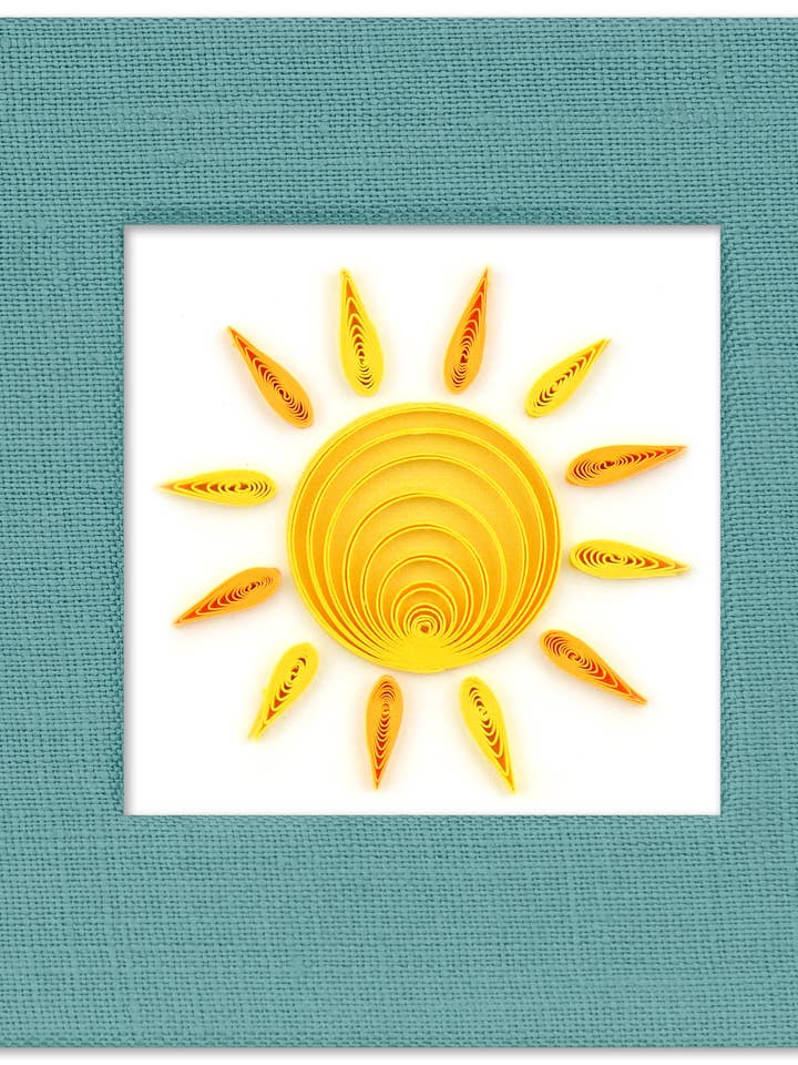 Sun Sticky Note Pad Cover for wholesale by Quilling Card