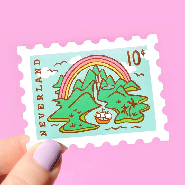 Neverland Stamp Vinyl Sticker for wholesale by Joy Addict