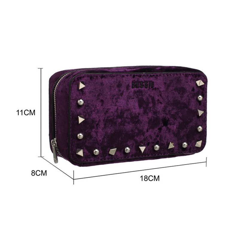 Bessie London – wholesale Crossbody bag – Women's – Studs Velvet Crossbody & Bum Bag7