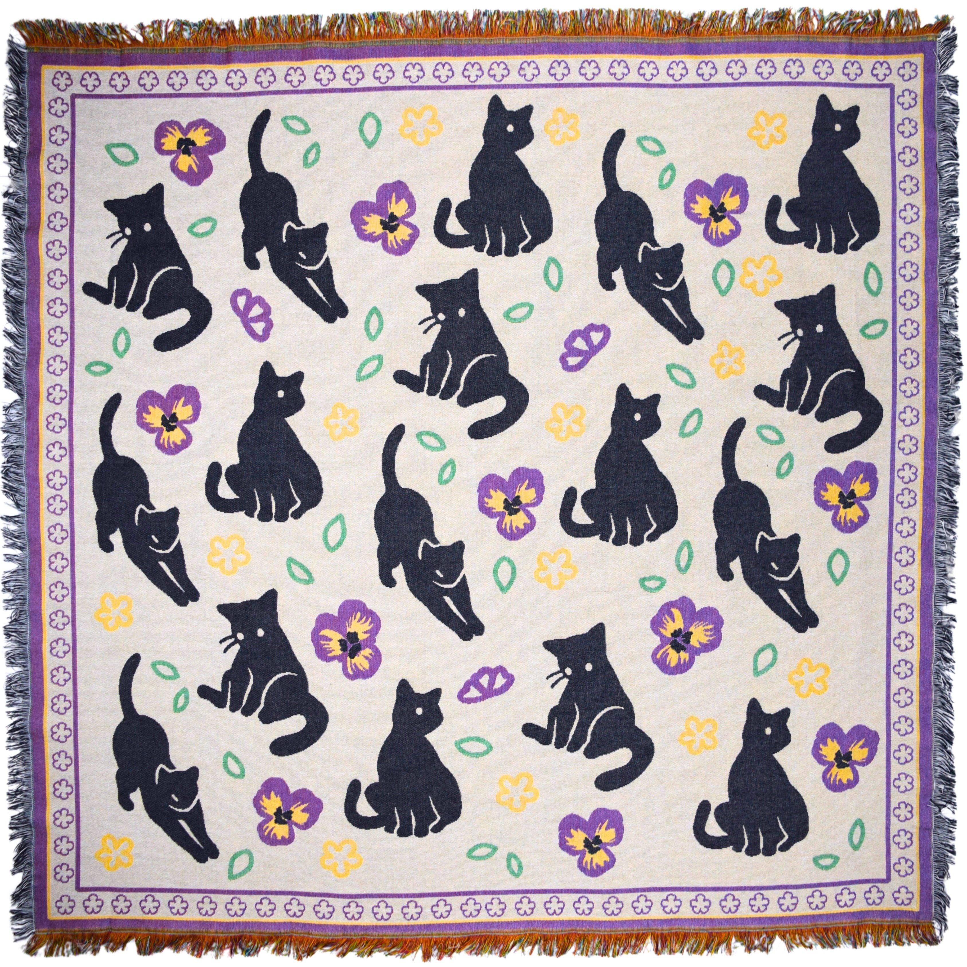 Steady Hands - Wholesale Throw Blanket - Meowin' Around Blanket0