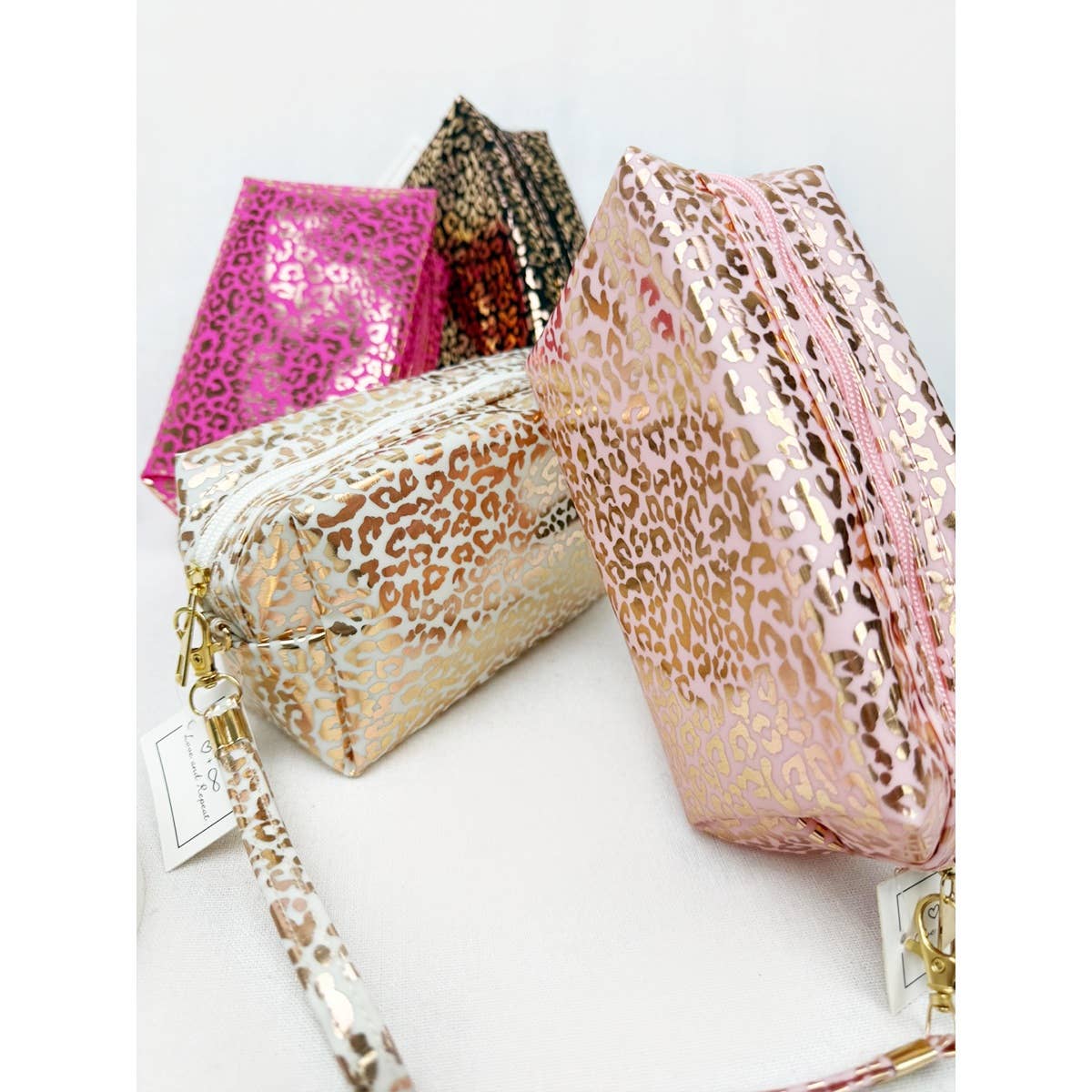 Love and Repeat - Vente Trousses de maquillage/cosmétique - Trousse de maquillage en tissu imperméable à motif léopard16