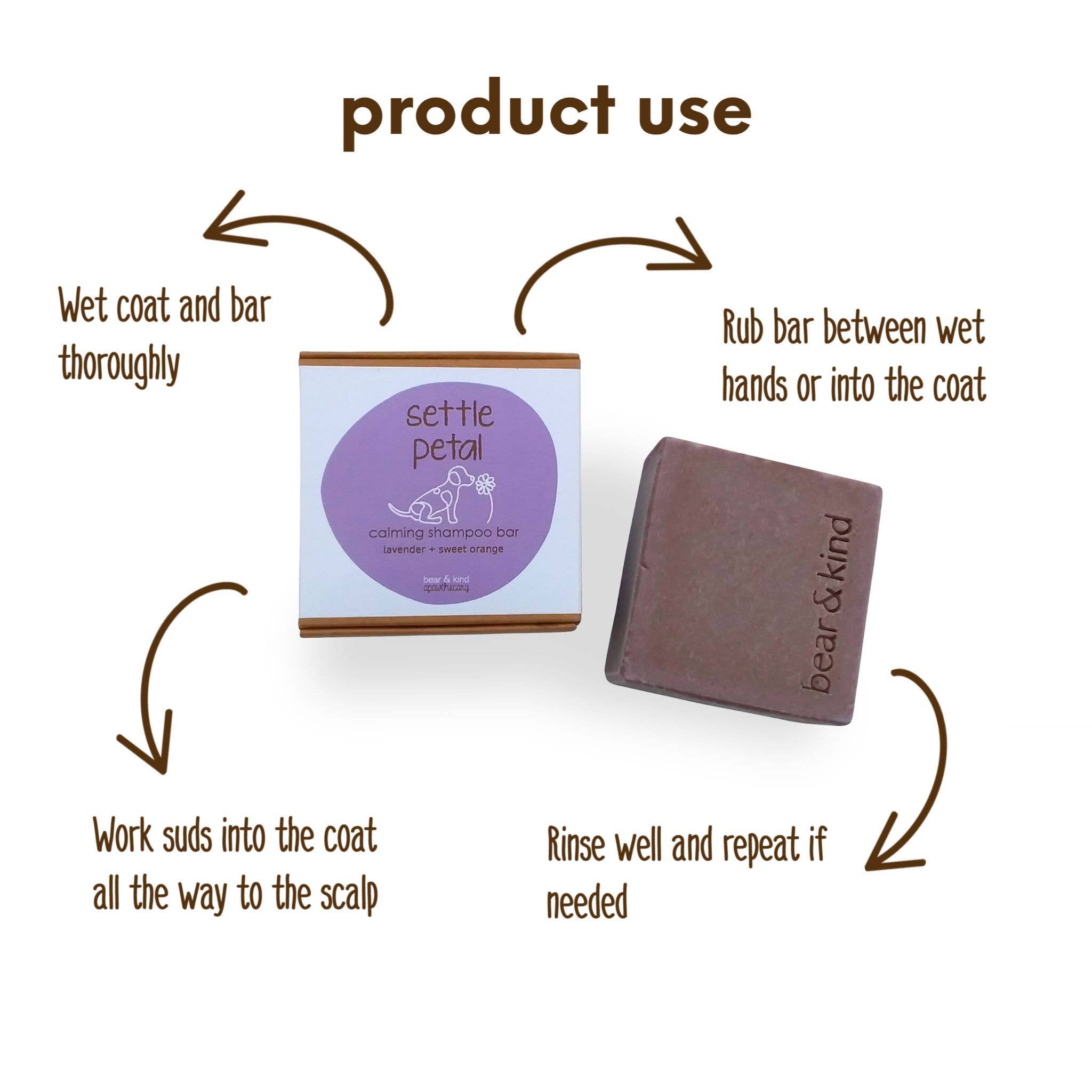Bear and Kind Apawthecary - Wholesale Pet Shampoo - Dog - Relaxing Shampoo Bar For Dogs5