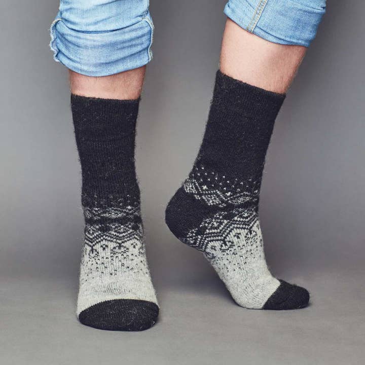 Siberia Spirit - Wholesale Socks - Men's - Arctic Nights Sheep Wool Crew Socks